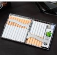 thumbnail image 1 of Caja de cigarrillos de metal de acero inoxidable, soporte para humo de cigarrillos y cigarrillo redondo LingWen 8390615516815, 1 of 1