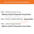 thumbnail image 2 of MAX Advanced Brakes - Front Brake Kit For 1995-2000 Dodge Stratus, 1996-2000 Chrysler Sebring| Carbon Ceramic Brake Pad and Rotor Kit| Daily Driving OE Replacement Brake Rotors, 2 of 9