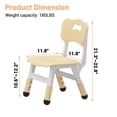 thumbnail image 3 of Yeshouse Set de 2 sillas infantiles ajustables en 3 alturas, plástico resistente, 82 kg, antideslizantes, 3 of 8