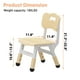 thumbnail image 3 of Yeshouse Set de 2 sillas infantiles ajustables en 3 alturas, plástico resistente, 82 kg, antideslizantes, 3 of 8
