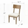 thumbnail image 6 of Hambleden Dining Chairs with Cushions - 2-Piece Set (Solid Wood Frame + Fabric Seat - Farmhouse Style), 6 of 7