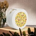 thumbnail image 6 of Naloa Funny Construction Vehicles Round Jewelry Box, Travel Jewelry Organizer, 3.9 x 3.9 x 2in Jewelry Storage Box for Women-White, 6 of 7