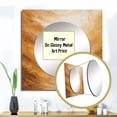 thumbnail image 3 of Designart "Mirage Of Coffee Macchiato" Abstract Shapes Square Mirror For Wall Decor - Large Beige Square Mirror Printed Wall Decor - Modern Square Living Room Mirror, 3 of 5