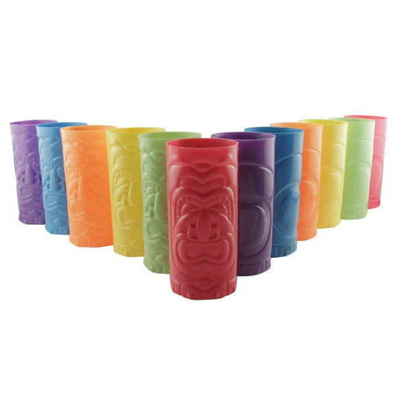 Plastic Tribal Cups - Party Supplies - 12 Pieces