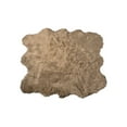 thumbnail image 2 of Luxe Gordon Faux Sheepskin Rug 5x6 Natural 100% Wool Soft Plush, 2 of 5