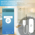 thumbnail image 3 of 2X Tuya WIFI Water Sensor Alarm Water Leak Detector Flood Alert Overflow Security Alarm System Works, 3 of 6