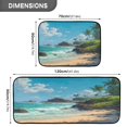 thumbnail image 3 of 2-Piece Kitchen Rugs Set Non-Slip Mats Carpet Floor for Kitchen, Bathroom (19.7"x27.6" & 19.7"x47.2") Serene Beach Scene, 3 of 7