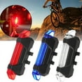 thumbnail image 3 of yingyy Bike Tail Lights LED USB Bicycle Night Riding Mountain Bikes Rear Lamp with Rubber Ring Accessories Emergency Supplies Red 1Set, 3 of 6