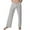 Grey, variant on Yuncity Men's Pajama Pants Solid Color Soft Silky Yoga Clothes Pants Home Pants Xl