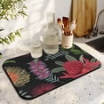 thumbnail image 4 of Exquisite Floral Coffee Mat 19.5x12in Colorful, Absorbent Mat for Drying Dishes, Coffee Drying Mat Adds a Burst of Color to Countertop Coffee Time, 4 of 7