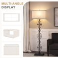 thumbnail image 4 of Lamp Shade Seaside Village rectangular de lino beige, juego de 2, 4 of 8