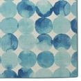 thumbnail image 5 of Linon Outdoor Washable Area Rug Collection, Blue and Ivory, 7' x 9', 5 of 9