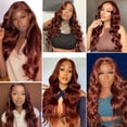 thumbnail image 2 of Hair Bundles ZevPiul Color #33 Body Wave Marrón Rojizo 8A, 2 of 7