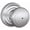Chrome, variant on Schlage F40AND620AND Andover Privacy Door Knob Set - Grey