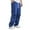 Blue, variant on Chiccall Mens Summer Sweatpants Loose Fit Open Bottom Elastic Waist Drawstring Gym Athletic Pants with Pockets Black XL