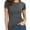 deep gray, variant on Fashion Casual Women's Crew neck Short Sleeve T-Shirt Basic Tee Tops