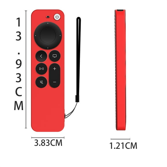 Leutsin For 2021 New Apple TV 4K 6 Remote Case Silicone Lightweight Anti-Slip Shockproof