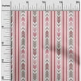 thumbnail image 1 of oneOone Polyester Lycra Fabric Arrow & Stripe Geometric Print Fabric BTY 56 Inch Wide, 1 of 1