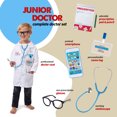 thumbnail image 7 of Born Toys Pretend Play Doctor Set with Coat, Stethoscope, Toy Phone, Eyeglasses, Prescription Pad & Pencil for Kids, 7 of 7