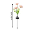 thumbnail image 2 of Qaailabf Solar Garden Flower Light Stake with LED Illuminated Stem, Waterproof IP65 Outdoor Decorative Path Light, 12-Hour Runtime, Auto On/Off, 600mAh Battery, Bendable Stem Design for Yard Patio, 2 of 6