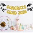 thumbnail image 3 of Guirnalda KEWUFD Felicitaciones Graduado 2026 con brillo dorado, 3 of 8