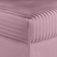 thumbnail image 3 of 1200 Thread Count Full Size Deep Pocket Stripe Cotton Sheet Set (Full, Purple), 3 of 5