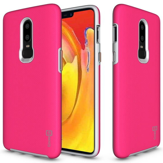 CoverON OnePlus 6 Case, Rugged Series Protective Hybrid Phone Cover