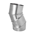 thumbnail image 2 of Lambro 722 4 in. Galvanized Adjustable Elbows, 30 Gauge - Pack of 12, 2 of 3