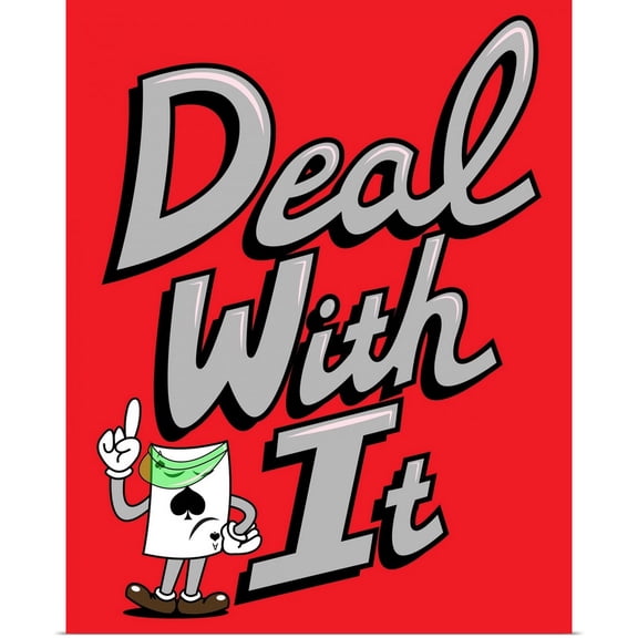 Great BIG Canvas | Rolled Poster Print entitled Deal With It