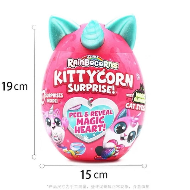 Zuru-huevo mágico de unicornio, muñeco de peluche familiar de conejito, huevo divertido, huevo sorpresa, juguete para perro, huevo mágico, caja ciega para niña