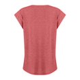 thumbnail image 5 of Femmes Tops Mode Solide Couleur Cap Manches V Cou Décontracté en Vrac Manches Courtes T-Shirt Top Armée Vert L, 5 of 5