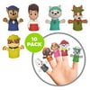 Ginsey Piece Party Finger Puppet Set, Paw Patrol, Pack