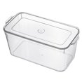 thumbnail image 1 of Refrigerador Caja de conservación fresca Cajón de PET transparente Refrigerador Organizador de almacenamiento de bebidas con tapa, Estilo alto Inevent HA005035-04, 1 of 2