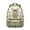 Olive-green-11, variant on Geometric Plaid Backpack Striped and Checkered Fusion Design Stylish Students School Bag