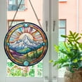 thumbnail image 5 of Pawberry Mountain Window Hanging Stained Glass, Mountain Suncatchers for Windows Stained Glass, Stained Glass Mountain suncatcher, 5 of 7