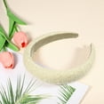 thumbnail image 6 of Unique Bargains 1 Pc Fashion Foam Raffia Straw Headband for Women for Girls 5.91"x1.18" Beige, 6 of 6