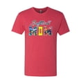 thumbnail image 2 of Wild Bobby, Colorful Softball Mom, Mother's Day, Men Premium Tri Blend T-Shirt, Vintage Red, X-Large, 2 of 3