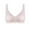 Pinks, variant on No Show Bras for Women Push up No Underwire Bra Feature V-Neck Balconette Bra Style W-513 Hook and Eye Closure Sport Bras Plus Size Purple M