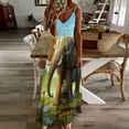 thumbnail image 3 of Colorful Elephant Flower Sleeveless Dress for Women Clothing Female Women's Summer Skirt, 3 of 7