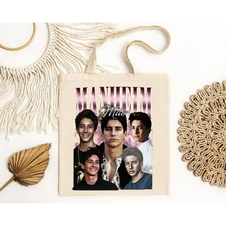 vintage aot Bags  Milo Manheim Vintage Tote Bag  Homage Retro 90s Graphic  Ideal Gift for TV Series and Movies Enthusiasts-TH22833