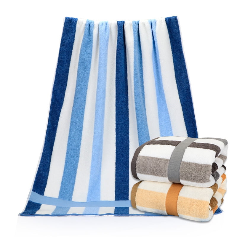 Large Beach Towel，100 Cotton Pool Towel and Colorful Beach Stripes
