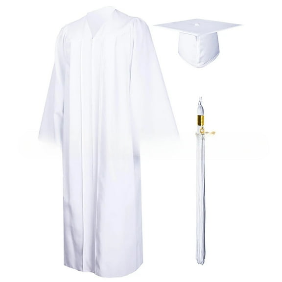 Unisex Graduation Costume For High School And Bachelor Man Women Graduation Gown Soft Matte Graduation Gown Hat Tassel Set