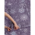 thumbnail image 3 of Eggplant Reversible Bedspread Set, Christmas Inspired Flowers Snowflakes and Swirls in a Violet Delicate Environment, Pillow Shams & Comforter Microfiber Bedding Set, 3 Sizes, Violet, by Ambesonne, 3 of 4