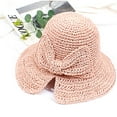 thumbnail image 3 of Visland Foldable Wide Brim Floppy Straw Sun Hat Summer Beach Hat for Women Girl for Travel, 3 of 3