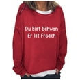 thumbnail image 1 of WEAIXIMIUNG Sweat-Shirt d'Automne Mode Décontractée Imprimé Lettre Col Rond Manches Longues Deux Hoodies, 1 of 4