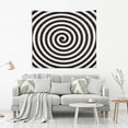 thumbnail image 6 of GZHJMY Black & White Swirl Lollipop Tapestry Wall Hanging Tapestries Happy Colorful Hippie Psychedelic Art Polyester Carpet Wall Decorative for Living Room Bedroom 80x60inch Gift Decor, 6 of 7