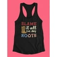 thumbnail image 3 of Blame It All On My Roots! Racerback Tank Women -Smartprints Designs, Female Small, 3 of 4