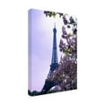 thumbnail image 2 of Kathy Yates 'Eiffel Tower with Blossoms' Outdoor Canvas, 2 of 3