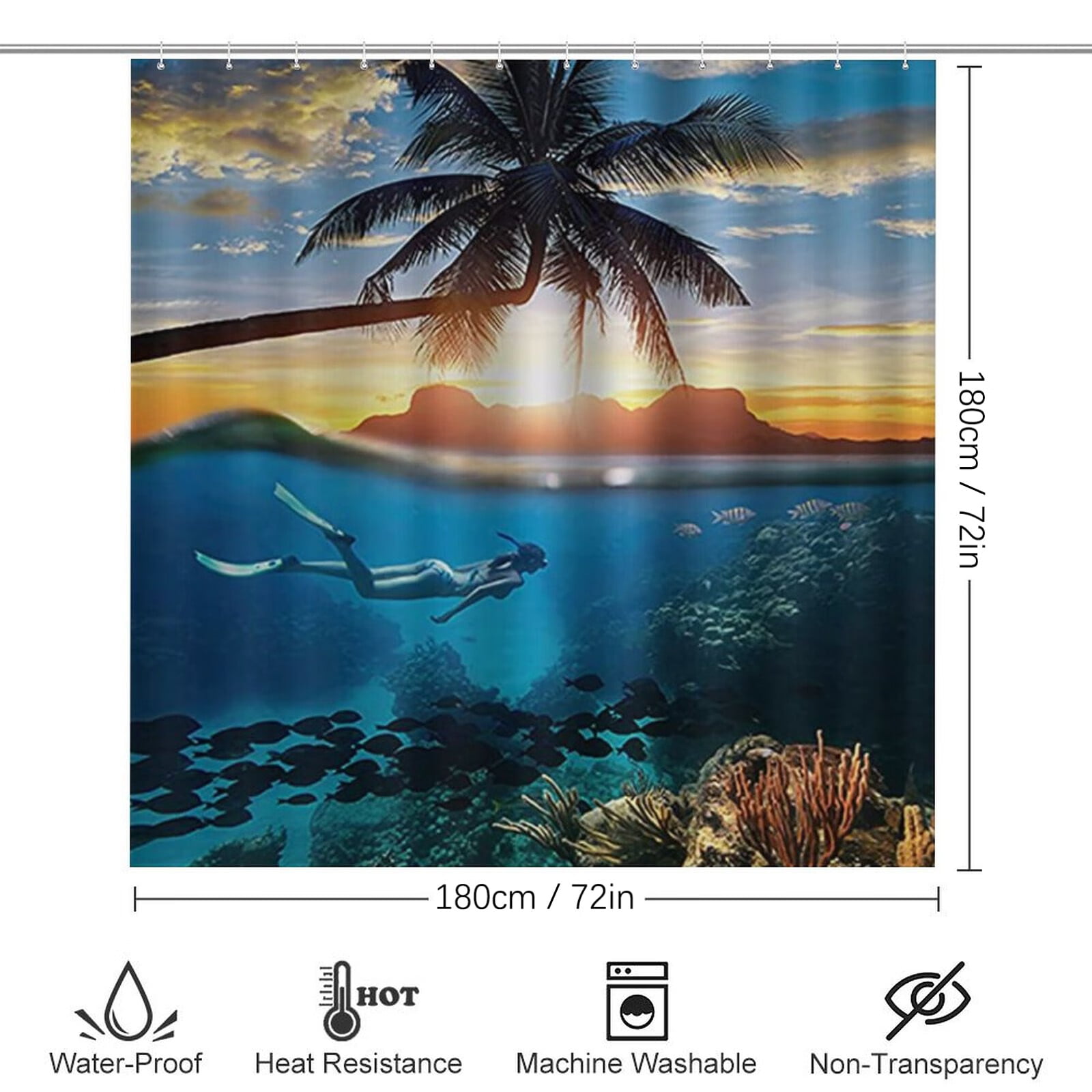 60x72las vegas Raiders Shower Curtain Hawaii Print Shower Curtain With Hook