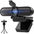 thumbnail image 1 of 2K Webcam with Lights, HD Webcam for PC, 2K@60FPS Web cam with Microphone, 65° FOV, Autofocus, Noise Cancellation, Privacy Cover, Web Camera for Computer/Laptop, USB Streaming Computer Camera, 1 of 10